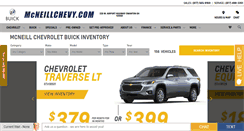 Desktop Screenshot of mcneillchevrolet.com